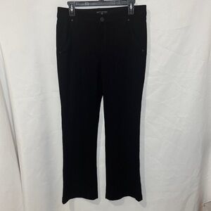 Dictionary Black Knit Pants Slight Flare
